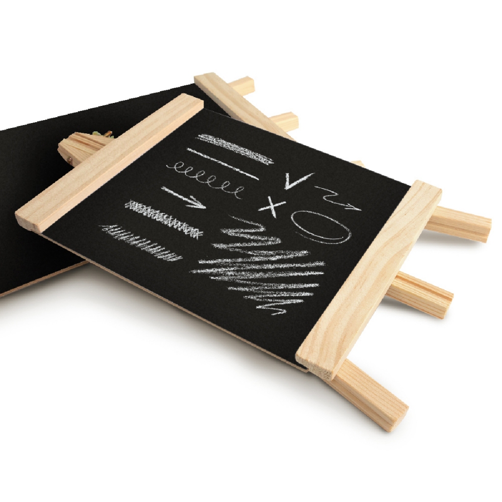 MOTARRO กระดานดำขาตั้ง ชอล์กบอร์ด กระดานชอล์กมีขาตั้งไม้ S/M/L/XL/XXL สำหรับคาเฟ่ ร้านอาหาร MO027 - รูปที่ 4