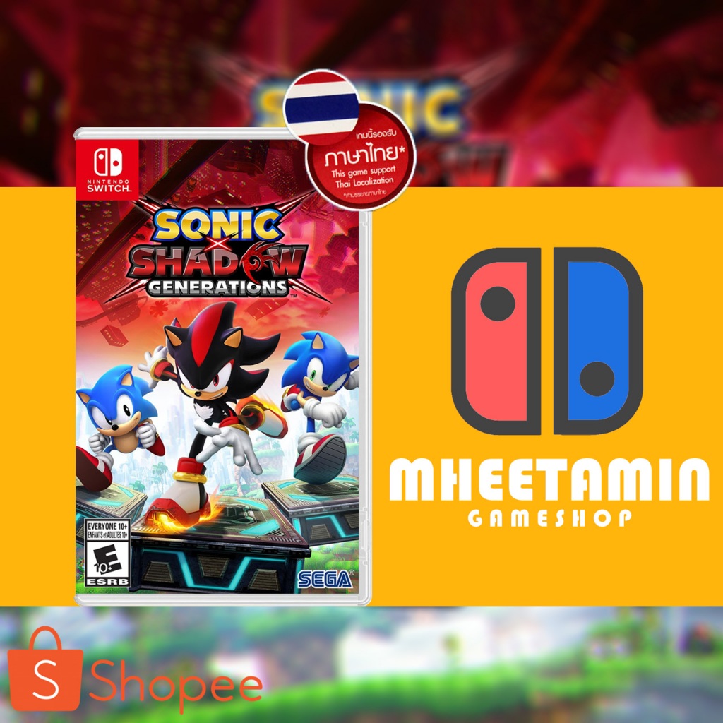 Nintendo Switch Sonic X Shadow Generations [รองรับภาษาไทย] [US] [มือ1]