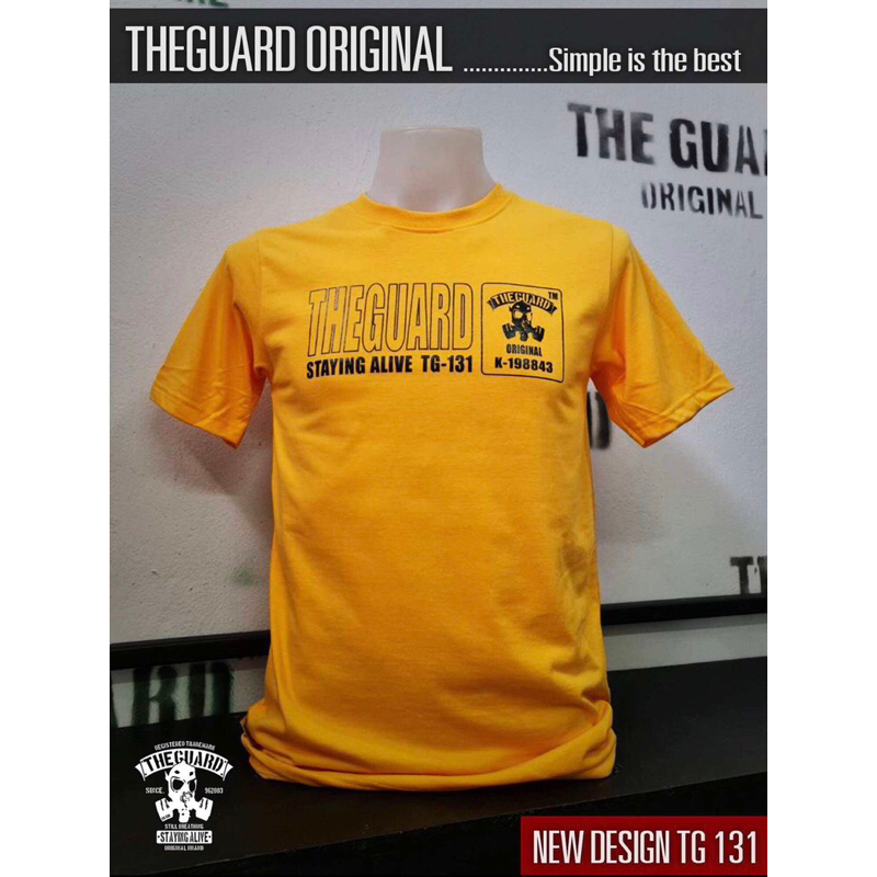 TG-131 เสื้อยืดคอกลมแขนสั้น THE GUARD ของแท้ 💯% เสื้อยืดเท่ห์ๆ ไม่ยืด ไม่ย้วย สกรีนไม่แตก หยิบใส่รถเข็นเลย💥💥💥