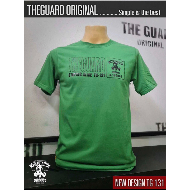 TG-131 เสื้อยืดคอกลมแขนสั้น THE GUARD ของแท้ 💯% เสื้อยืดเท่ห์ๆ ไม่ยืด ไม่ย้วย สกรีนไม่แตก หยิบใส่รถเข็นเลย💥💥💥
