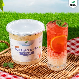 Tenju ไข่มุกป๊อป รสโยเกิร์ต 1.2 กิโลกรัม มุกป๊อป Yoghurt popping boba topping (ตรา เทนจู)