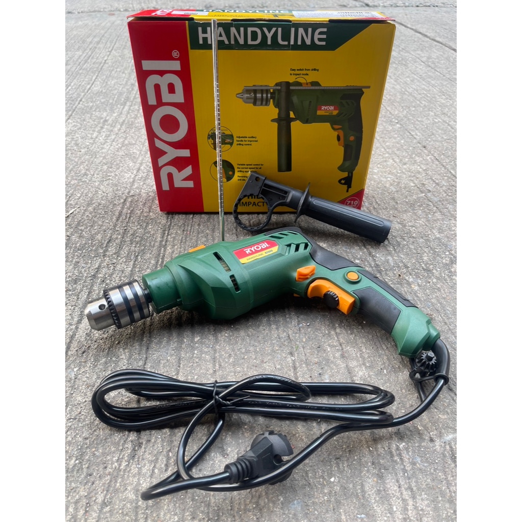 🇯🇵 ของแท้ [ประกัน1ปี] RYOBI สว่านกระแทกไฟฟ้า 13มิล สว่านไฟฟ้า รุ่น HID 710