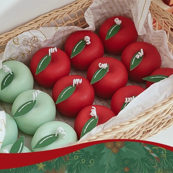 OurHome [พร้อมส่ง] เทียนหอมกลิ่นแอปเปิ้ล Apple scented candle อุปกรณ์ประกอบฉากการถ่ายภาพ ของตกแต่งบ้าน ตกแต่งร้านกาแฟ ราคา ถูกที่สุด ดีลบีเคเค แกลเลอรีภาพที่ 7