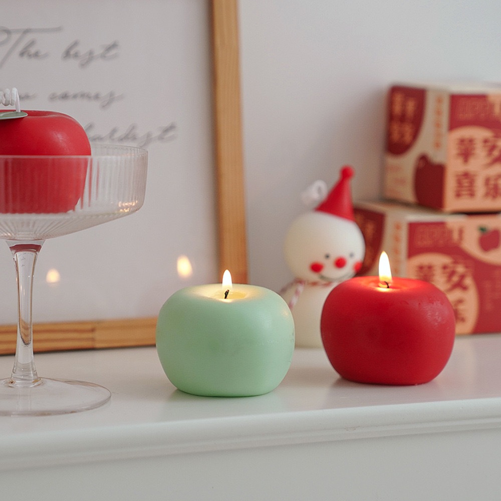OurHome [พร้อมส่ง] เทียนหอมกลิ่นแอปเปิ้ล Apple scented candle อุปกรณ์ประกอบฉากการถ่ายภาพ ของตกแต่งบ้าน ตกแต่งร้านกาแฟ ราคา ถูกที่สุด ดีลบีเคเค แกลเลอรีภาพที่ 3