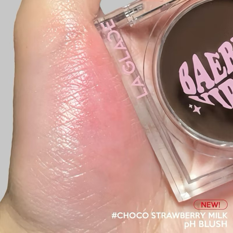 พร้อมส่งของแท้/หิ้วจากช้อป/ของใหม่BAEBIE BLUSH VIBES | FANCY BLUSHแฟนซี บลัช LA GLACE มีลุ้นสีsecret