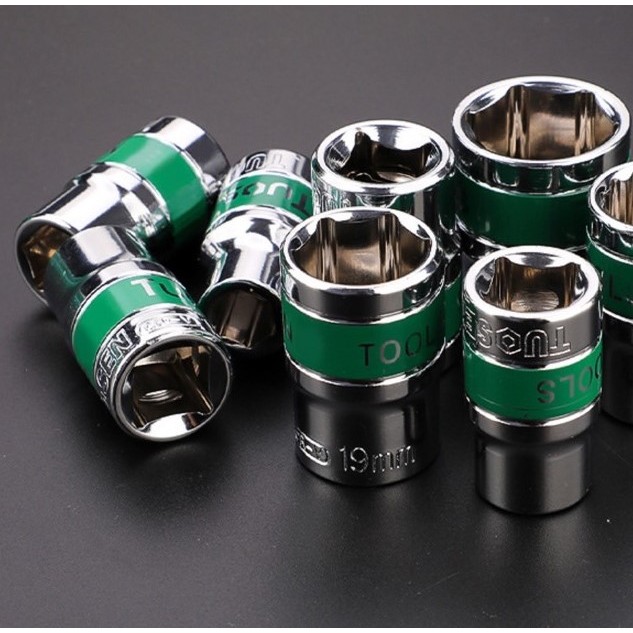 ลูกบล็อก ขนาด1/2” (4 หุน) ลูกบล็อค 6 เหลี่ยมสั้น ลูกบ็อก บ๊อกซ์ลม ต่อด้ามขัน ด้ามฟรี ข้อต่อ บล็อค
