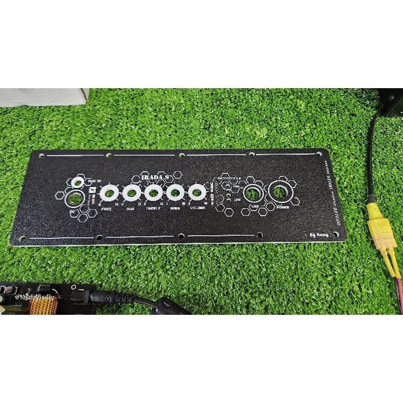 ชุดแผ่นเพลท แอมป์ 502MT ลำโพงdiy แผ่นพร้อมอุปกรณ์+เดินสายไฟ พร้อมใช้งาน