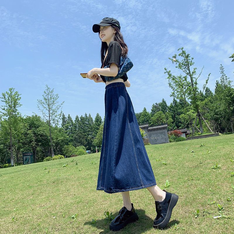 LHSunday รุ่นใหม กระโปรงแฟชั่น กระโปรงผู้หญิง กระโปรงยาวใส่กับชุดไหนก็สาว มี2สีให้เลือก สาวๆควรมีติดตู้ห้ามพลาดน๊าาาาา