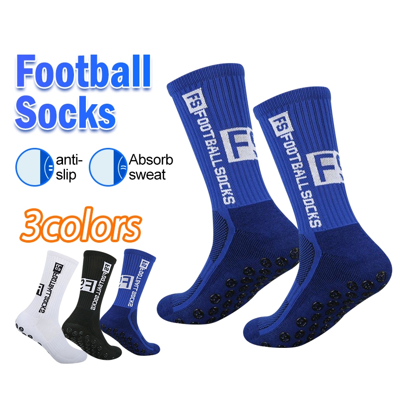 ถุงเท้า สําหรับฟุตบอล/บาสเกตบอล/วิ่ง กันลื่น ซับเหงื่อ ถุงเท้ากีฬา ข้อกลาง ฟรีไซส์ 36-44 ผู้ชาย/ผู้หญิงใส่ได้