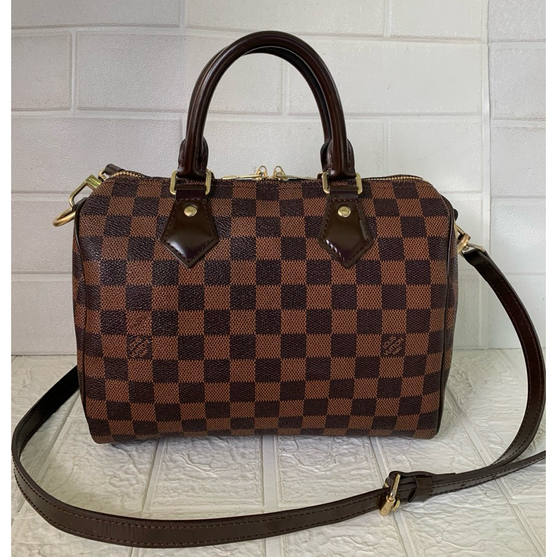 LV Damier Speedy 25 Ban หนังแท้ มือสอง #งานตู้ญี่ปุ่นมือสอง❌ขายแล้ว❌