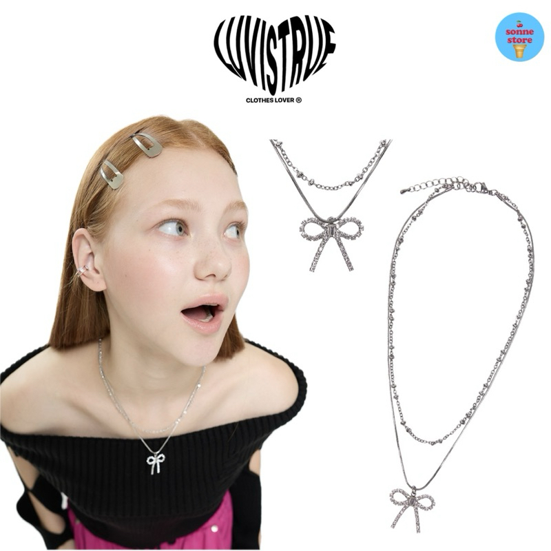 พร้อมส่ง Luvistrue Ch Ribbon Necklace