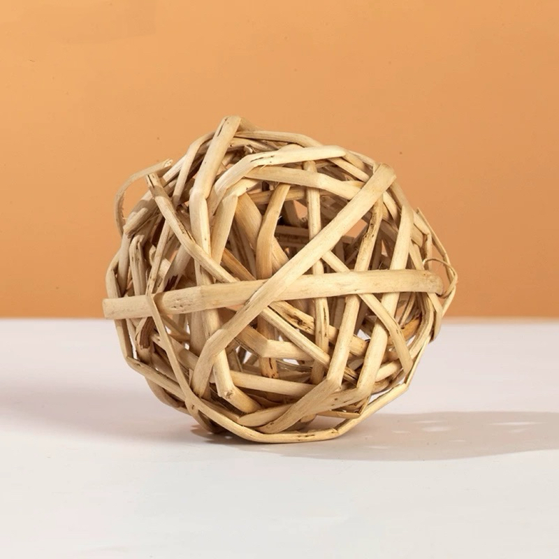 R-24 ลูกบอล หวายวิลโลว์ 7cm บอลนกแก้ว ลูกบอลนก ของเล่นนก ของเล่นกระต่าย