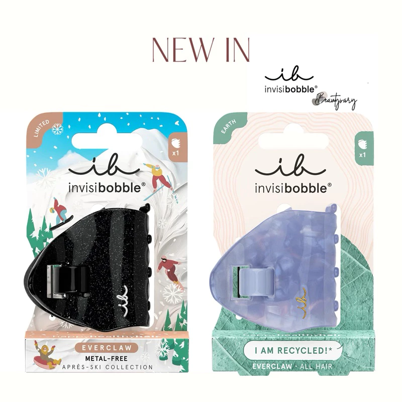 รุ่นใหม่🎉 INVISIBOBBLE กิ๊บติดผม ไร้โลหะ รุ่น EVERCLAW