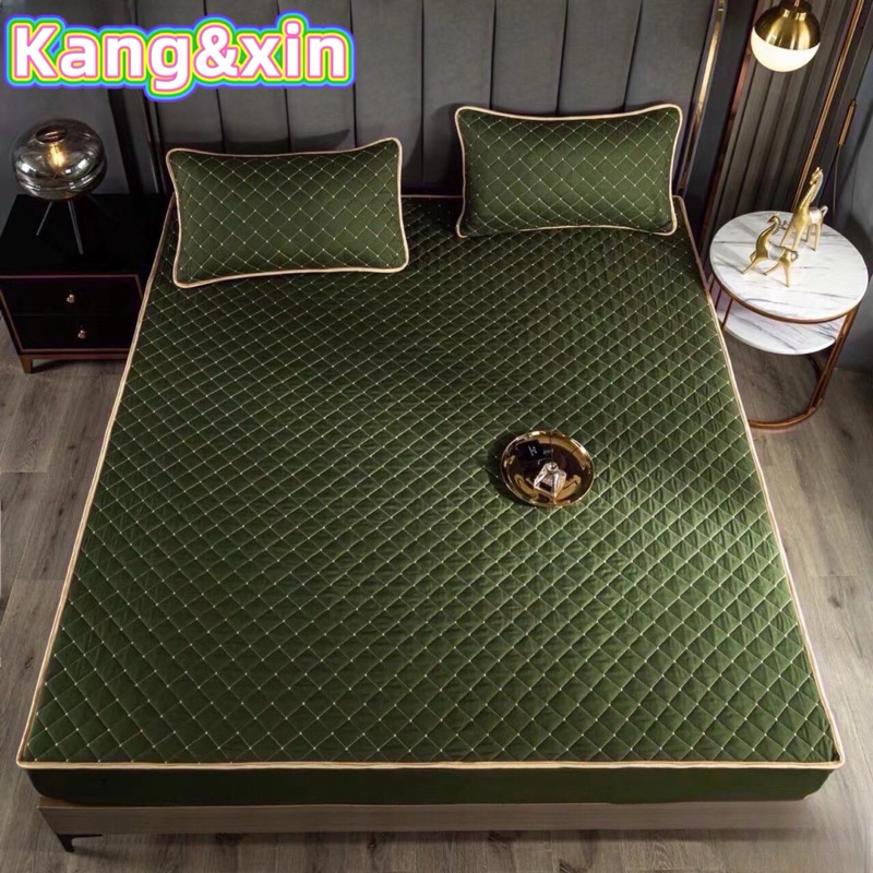 ผ้าปูที่นอนเสริมใยนุ่ม(เนื้อผ้า3ชั้น) 3ขนาดให้เลือก3.5ฟุต5ฟุต6ฟุต - รูปที่ 2