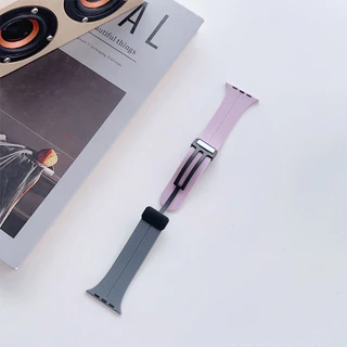 สมาร์ทวอท์ชสายแม่เหล็ก 11 10 9 8 7se 6 5 3 2 1 2 สีซิลิโคนแบบพับได้ 49 มม.46 มม.45 มม.44 มม.42 มม.41 มม.40 มม.38 มม.