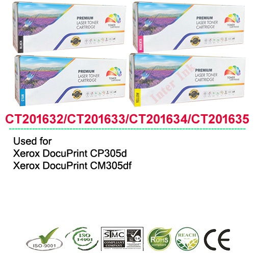 หมึกเลเซอร์ Fuji Xerox DocuPrint CP305d / CM305df (สีดำ/ สีฟ้า/ สีเหลือง/ สีแแดง) Full Color