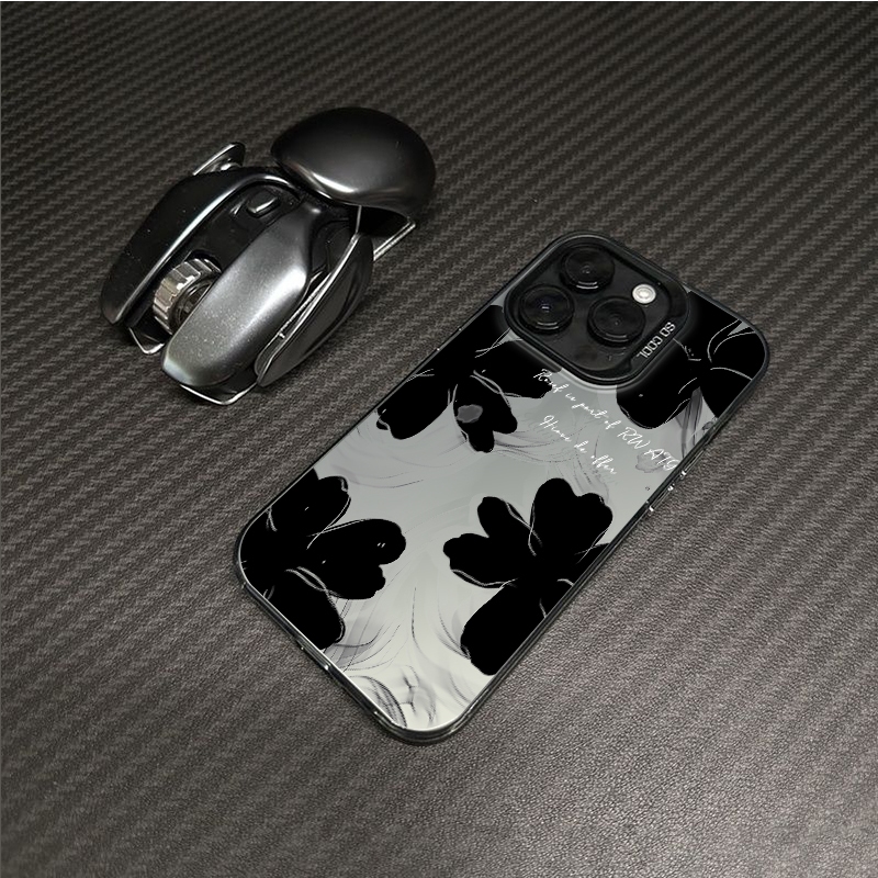 เคสไอโฟน15 flower case เคส popmart หรูหราชุบ เคสโทรศัพท์ iPhone11,12,13,14,15,14promax,15promax