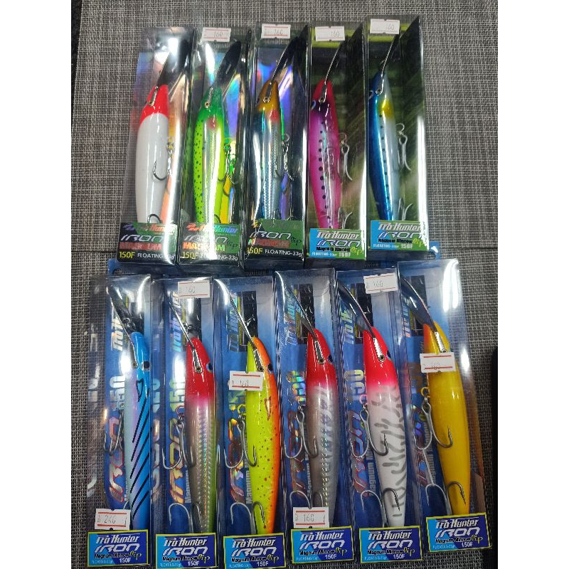 เหยื่อลากทรอลิ่ง Pro hunter iron magnum minnow lip