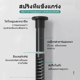 ราวผ้าม่าน ราวแขวนผ้า ราวแขวนไม่เจาะ ราวแขวนห้องน้ำ ปรับขนาดได้ ราวม่านห้องน้ำ ราวตากผ้าติดผนัง ราวตากผ้ายืดหด