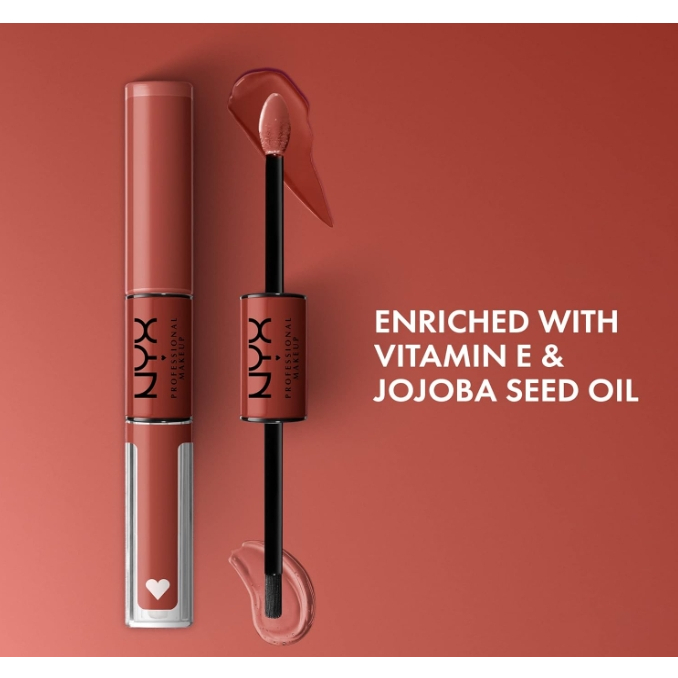 ✅ไวรัลสุดใน TikTok✅ของแท้ NYX Shine Loud Liquid Lipstick with Clear Lip Gloss ให้ลุคฉ่ำและติดทน