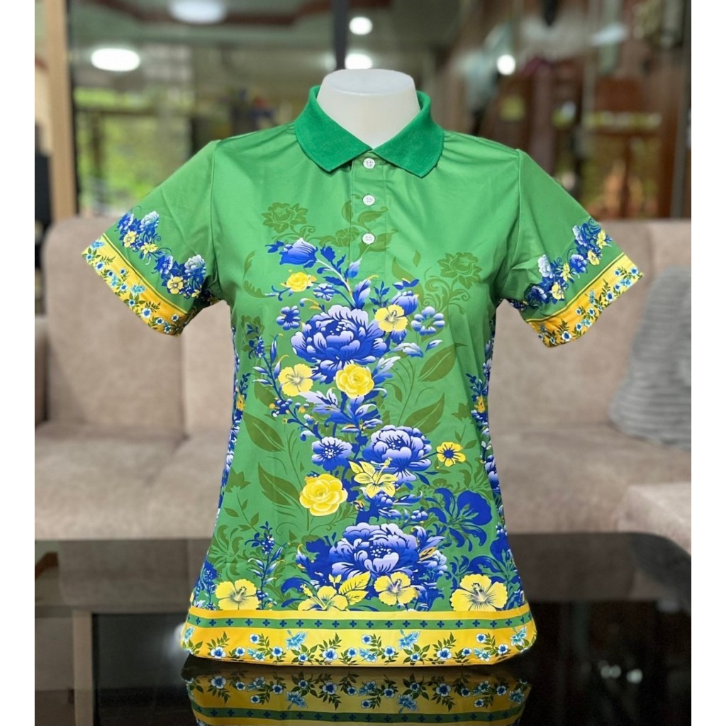 เสื้อโปโล “ลายปาเต๊ะ” ผ้าไมโครเกรด PREMIUM พร้อมส่ง POLO SHIRT