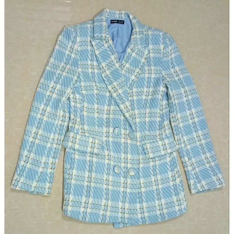 เสื้อสูทผ้าทอลายตาราง Shien