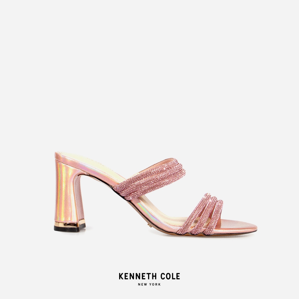 KENNETH COLE รองเท้าส้นสูงผู้หญิงรุ่น AMELIA FLARE JEWEL PINK สีชมพู ( HEL - KF91083RS-650 )