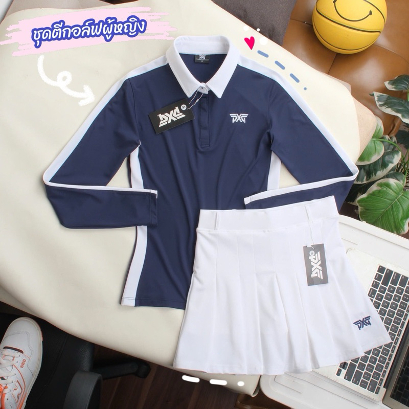 ชุดตีกอล์ฟผู้หญิง ได้ทั้งเสื้อและกระโปรง ลดราคาพิเศษ ใช้โค้ดส่วนลดได้ด้วยจ้า