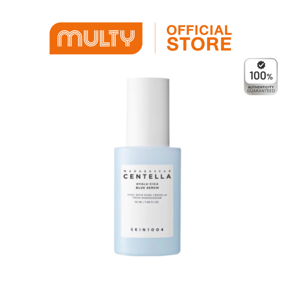 Skin1004-Hyalu Cica Blue Serum 50ml. เซรั่มเจลฟ้า ปรับผิวกระจ่างใส