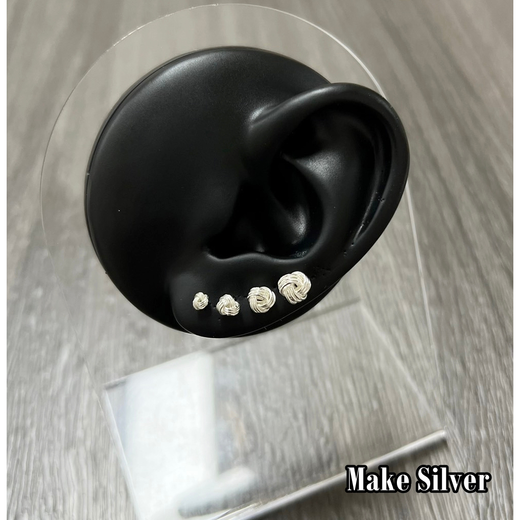 ต่างหูปักก้านเงินแท้92.5%งานแฟชั่น พร้อมใบรับประกันเงินแท้92.5% :MaKe Silver