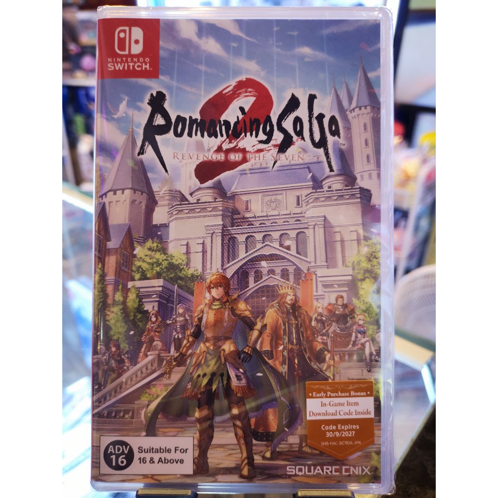 พร้อมส่ง แผ่น Nintendo switch Romancing saga 2 มือ 1