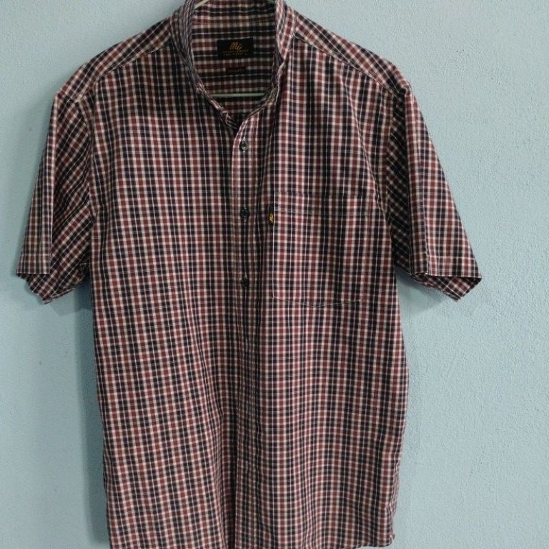 Mc yeans เสื้อเชิ้ตลายสก๊อต