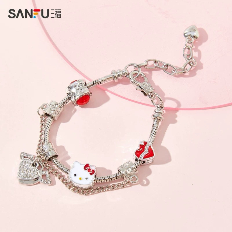 (ใช้โค้ดลดเหลือ273.-) Sunfu x Sanrio กำไลข้อมือลิขสิทธิ์แท้ พร้อมส่ง