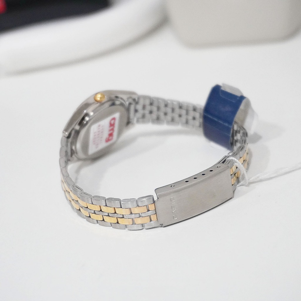 Casio Standard นาฬิกาข้อมือผู้หญิง สายสแตนเลส รุ่น LTP-1129,LTP-1129G,LTP-1129G-7B,LTP-1129G-7BRDF - สีเงินสลับสีทอง