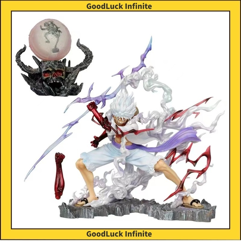 Good Home Model One Day Peach Model 28cm One Piece Lightning Fifth Gear Nika Luffy Lightning Luffy