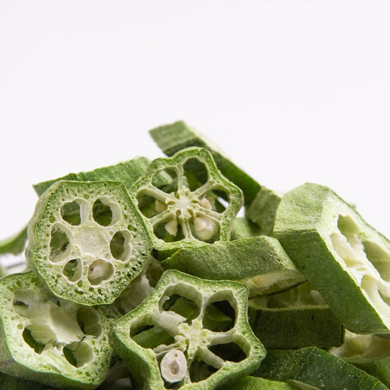 Freeze Dried Okra 5g กระเจี๊ยบฟรีซดราย ขนมนก ผสมกับอาหาร นกกัดง่าย โดยเฉพาะนกขนาดเล็ก ขนมนกแก้ว อาหารนก