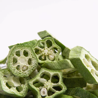 Freeze Dried Okra 5g กระเจี๊ยบฟรีซดราย ขนมนก ผสมกับอาหาร นกกัดง่าย โดยเฉพาะนกขนาดเล็ก ขนมนกแก้ว อาหารนก
