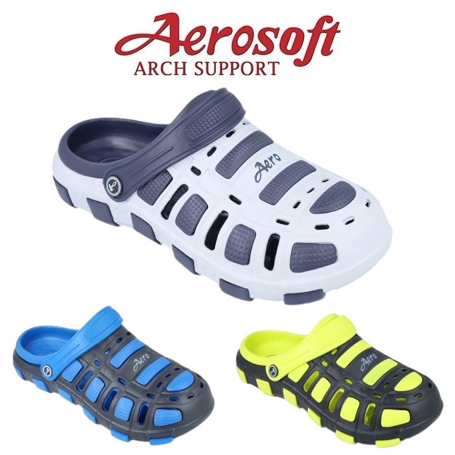 U0110 Aerosoft (แอโร่ซอฟ) รองเท้าแตะหัวโตแบบสวม