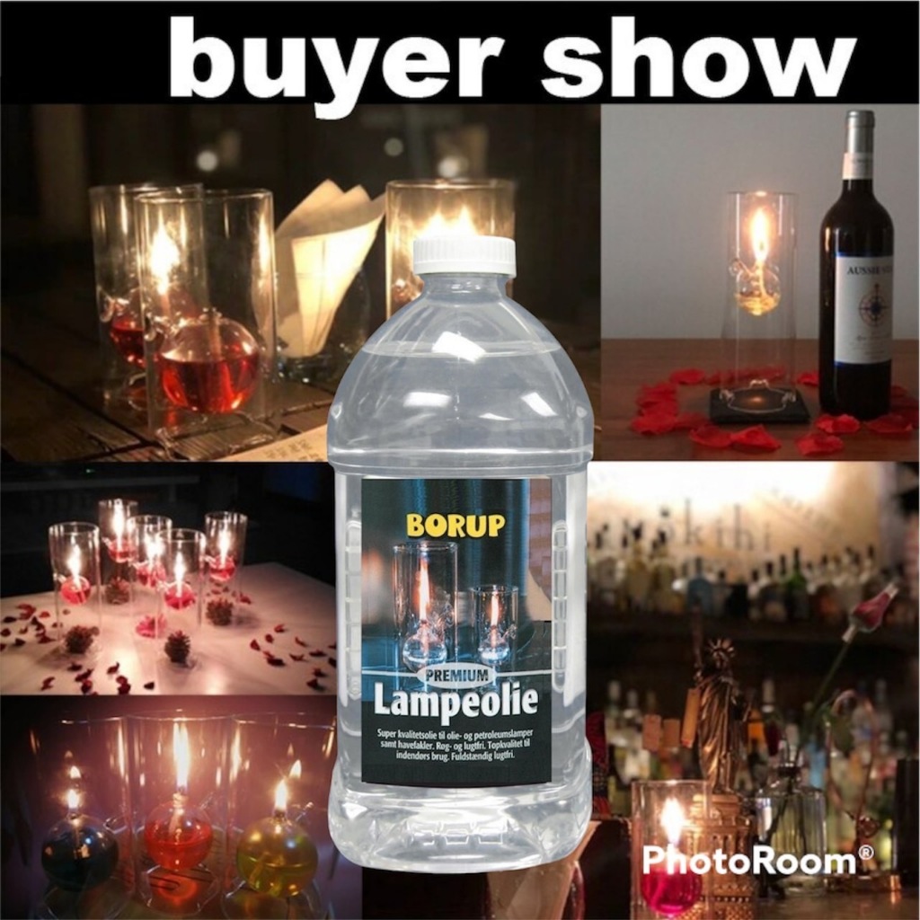1009/1L.น้ำมันตะเกียง ไร้ควัน ไร้กลิ่น Borup Bio Premium Lampeolie ขนาดบรรจุ 1000 Ml. Rpro