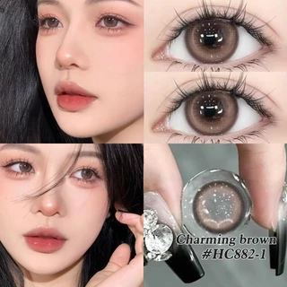 ⭐ส่งจากกทม⭐ YILALA คอนแทคเลนส์ตาหวาน 1คู่ ดอลลี่อาย คอนแทคเลนส์อนิเมะ คอนแทคสีชมพู 14.5 มม.