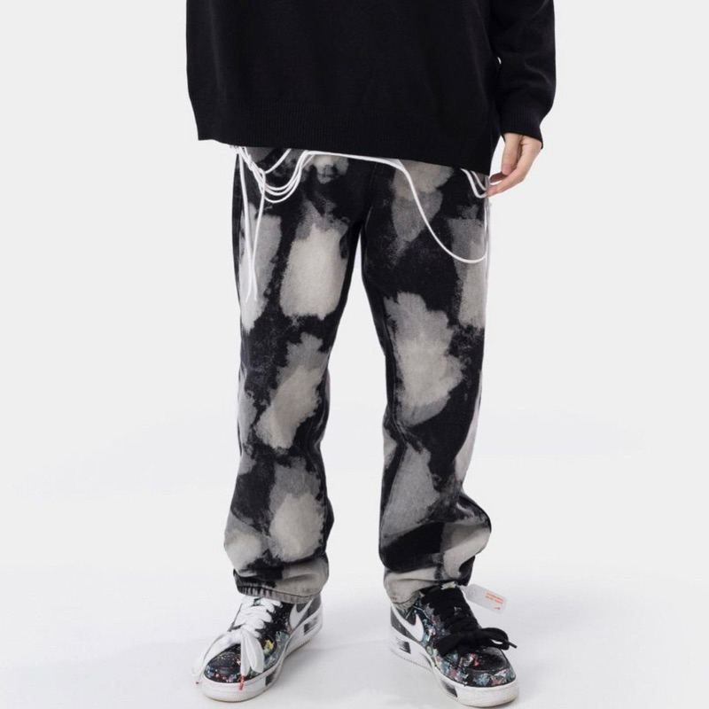 กางเกงยีนส์ขายาวชาย Korean Street Fashion B7