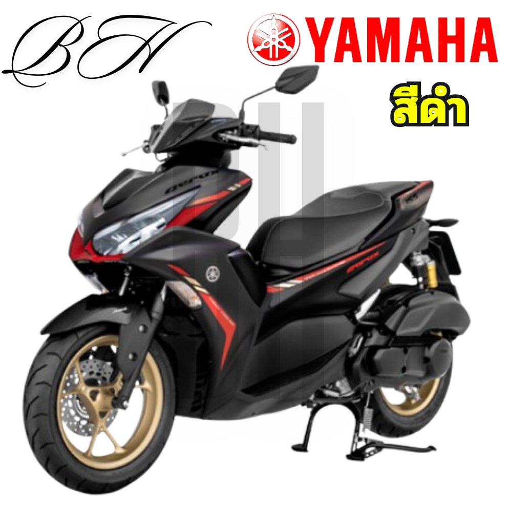 ชุดสี แฟริ่ง เฟรม GDR155-A AEROX BBR สีดำ YAMAHA AEROX 155 2022 ของแท้ YAMAHA