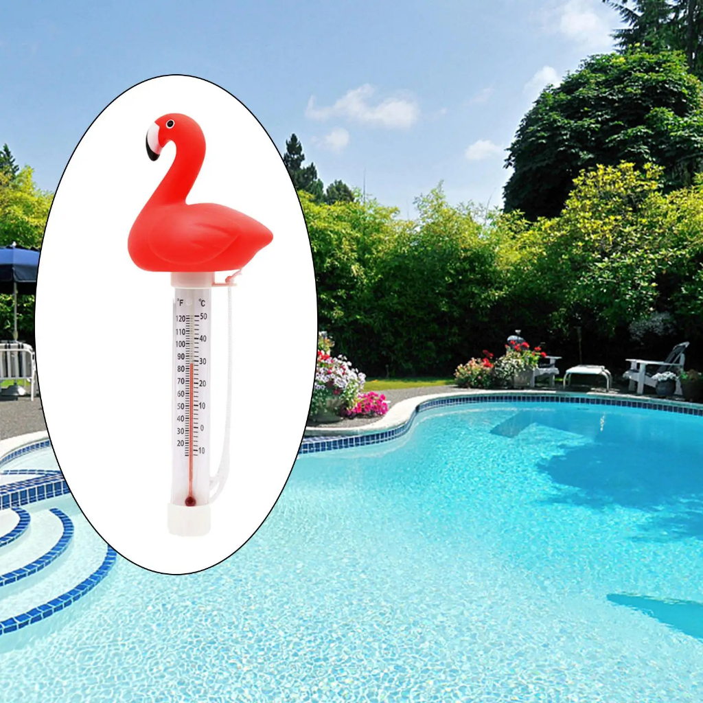 เครื่องวัดอุณหภูมิ สระว่ายน้ำ Swimming Pool Floating Thermometer for Fahrenheit and Celsius Fountain Spa Hot Spring Bath