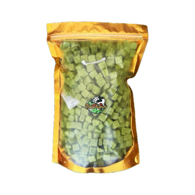 หญ้าแมวฟรีซดราย 300กรัม ขนมแมว Pawtique หญ้าแมวผสมอกไก่ Freeze Dried 100% ขนมแมว ขนมฟรีซดราย 300g