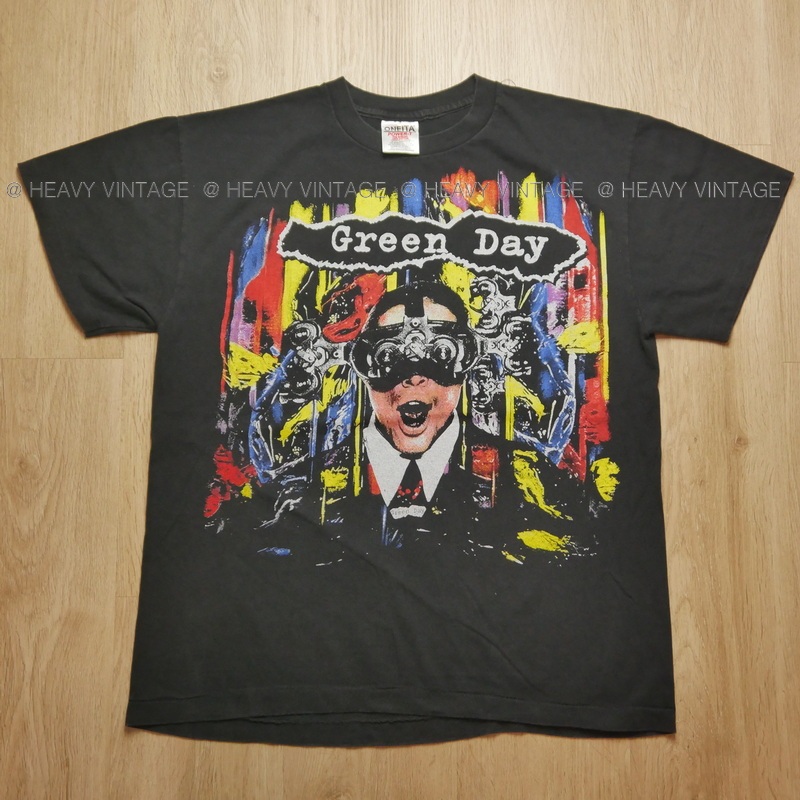 GREEN DAY @1994 insomniac Bio Washed tag USA เสื้อทัวร์ เสื่อวง เสื้อวินเทจ heavy vintage shirt