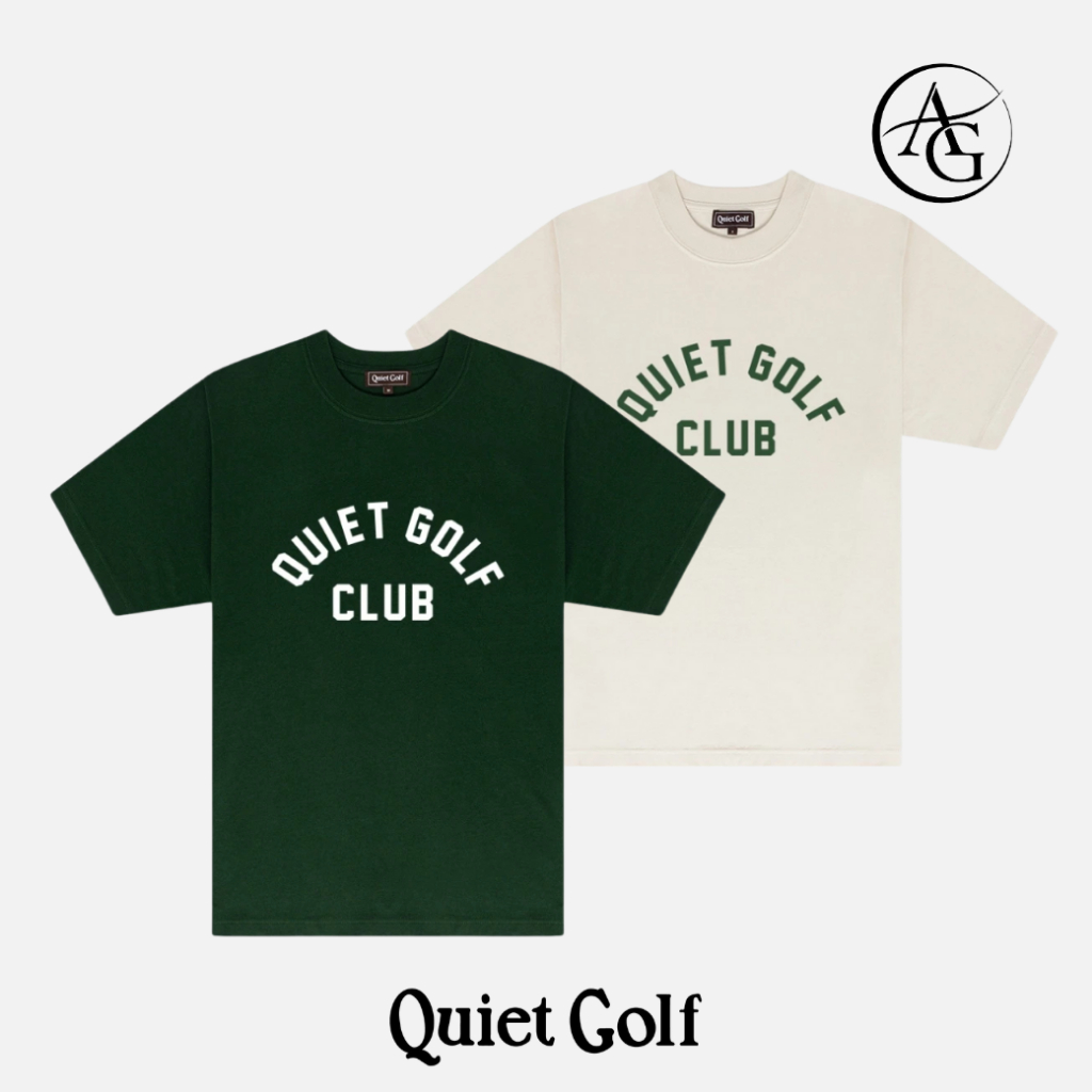 QUIET GOLF เสื้อยืดลาย QUIET GOLF CLUB