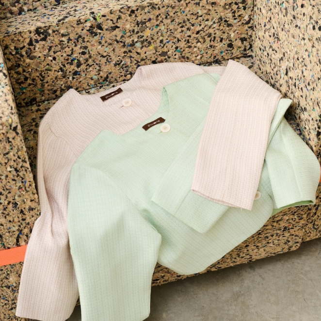 SHUUXME Waffle cardigan (ผ้าทวีตมีซับใน) พร้อมส่ง