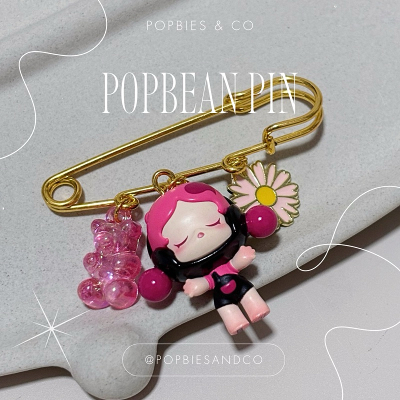 เติมสต๊อก คอลใหม่! [พร้อมส่ง] POPBEAN Pin เข็มกลัดป๊อปบีน DIY เข็มกลัดคนท้อง เข็มกลัด DIY อะไหล่ทอง Popbean แท้