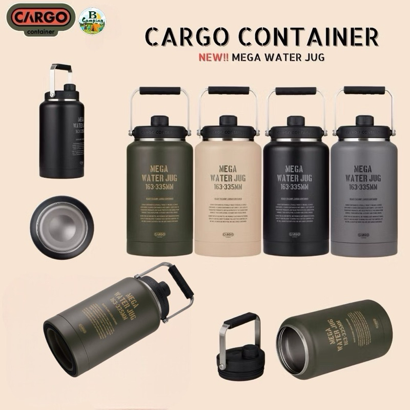 NEW กระติกน้ำ กระบอกน้ำ เเคมป์ปิ้ง อย่างดี Cargo Container - MEGA WATER JUG / COVER