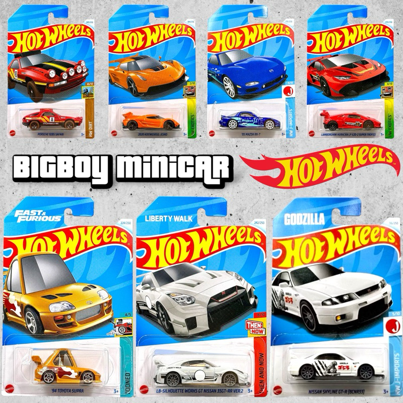 รถเหล็กฮอทวีล Hot Wheels - Basic Cars สินค้ามือ 1 ลิขสิทธิ์แท้ พร้อมส่ง สเกล 1/64